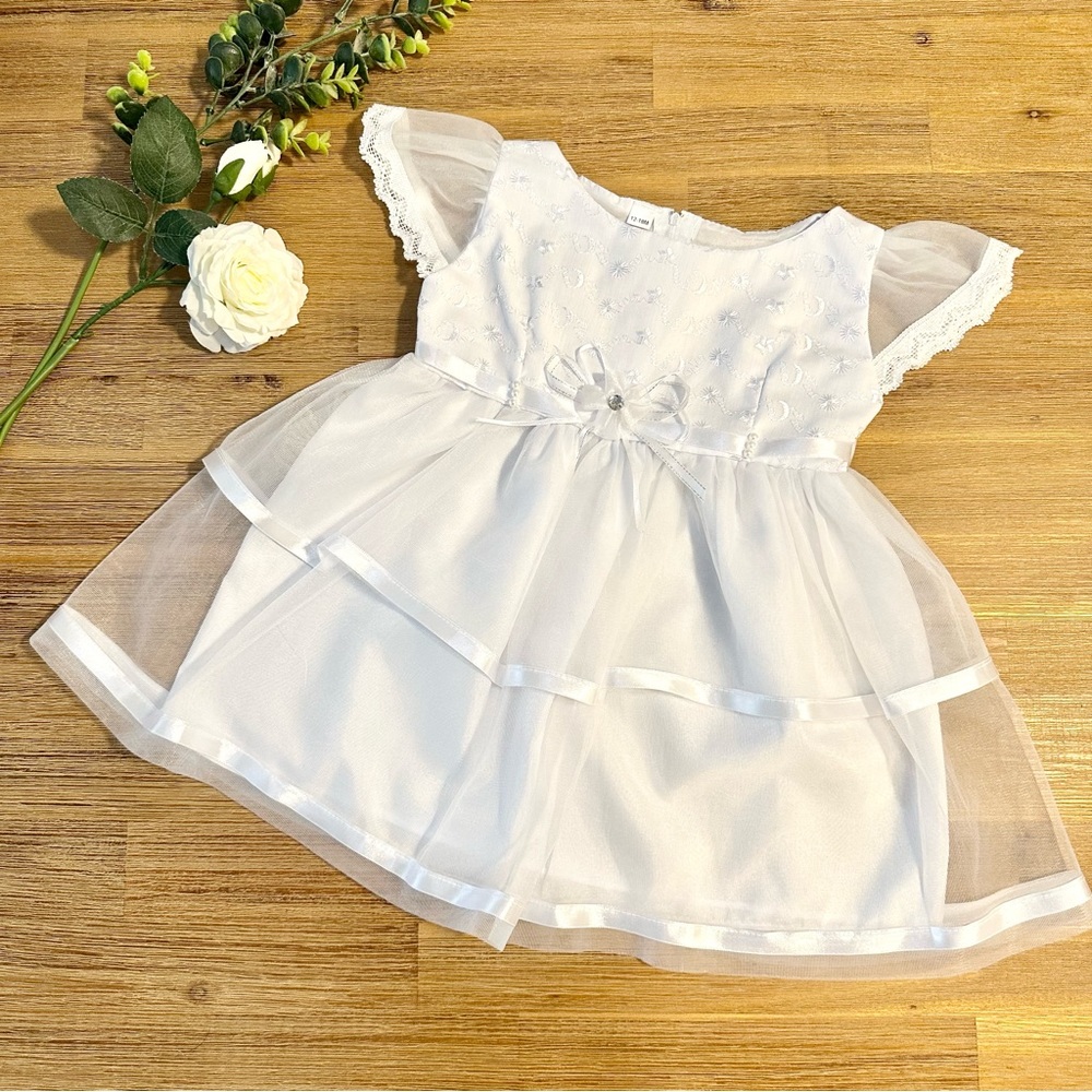 Baby Girls Christening Baptismal Party dress